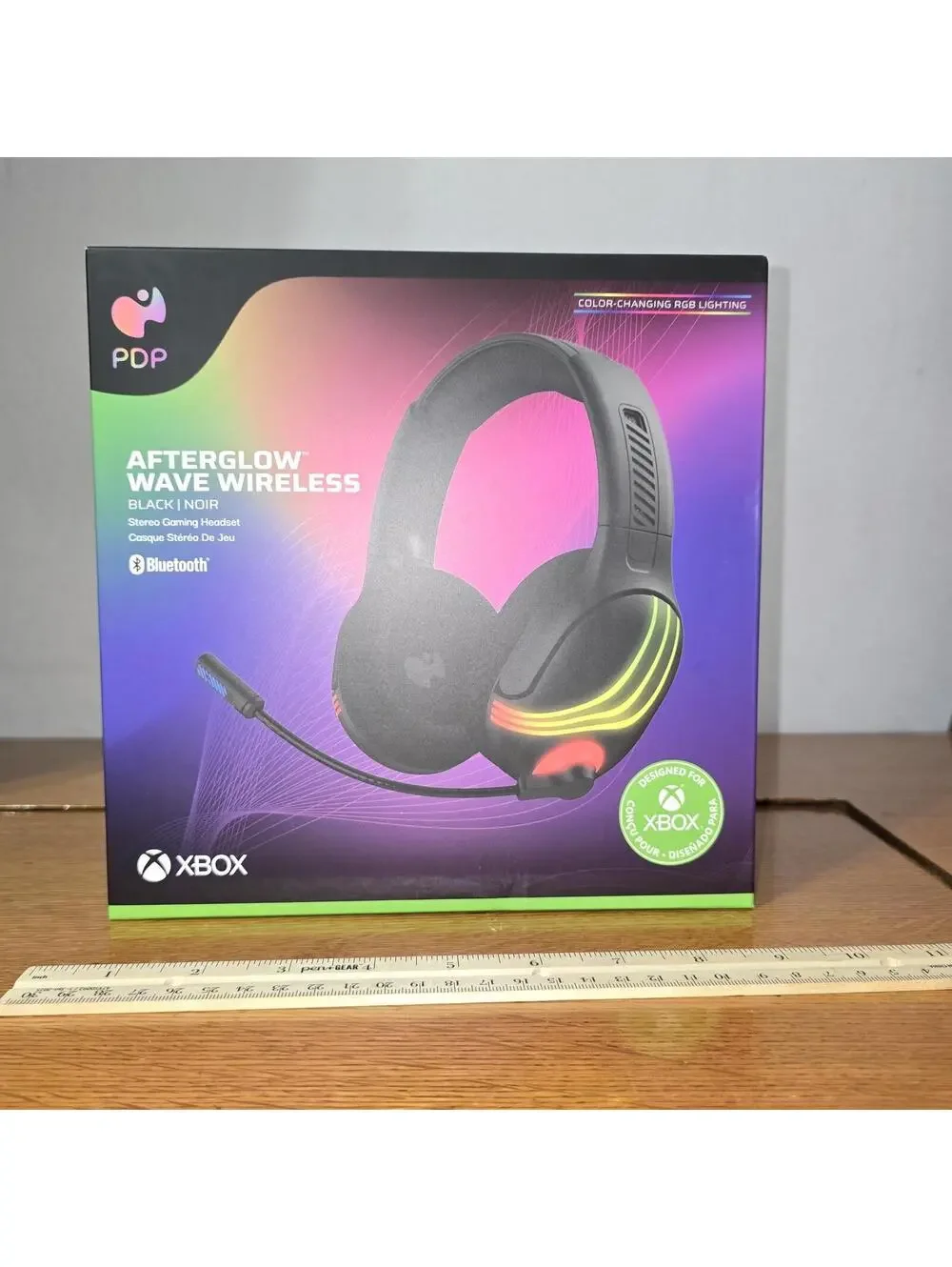 PDP Afterglow Wave Wireless Black RGB Gaming Headset for Xbox